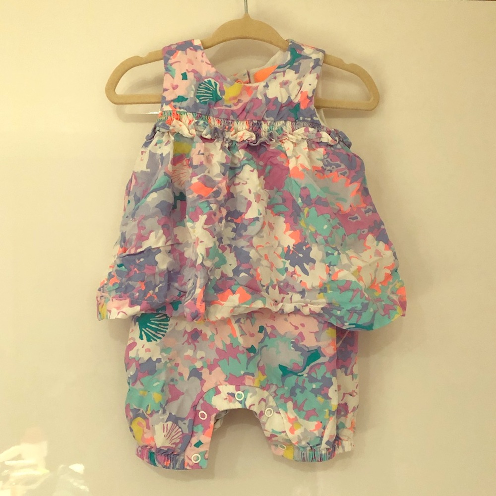 Joules baby girl floral romper